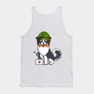 First aid military collie dog Tank Top